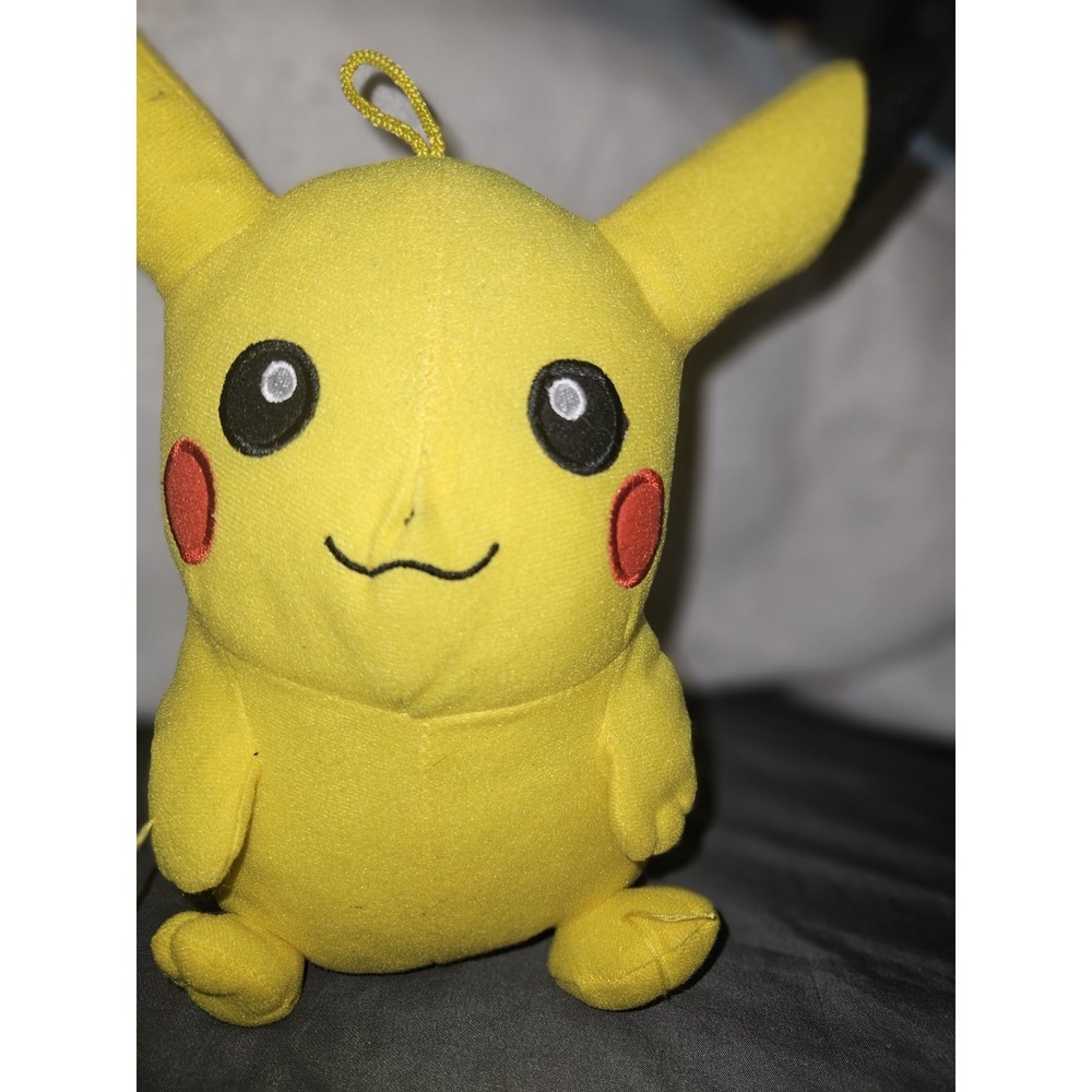 Pokemon Pikachu Plush Stuffed Animal Yellow Toy with Hanging Loop Official Tag